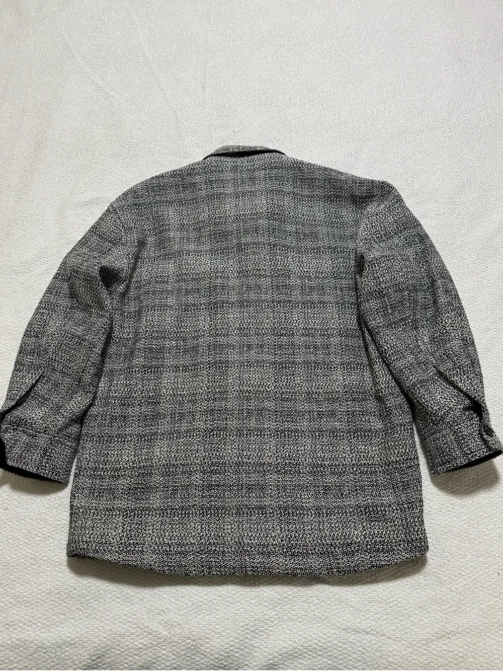 Aritzia Babaton Joan Shirt Women Sz 2 Tweed Jacket Shacket Linen Blend Textured